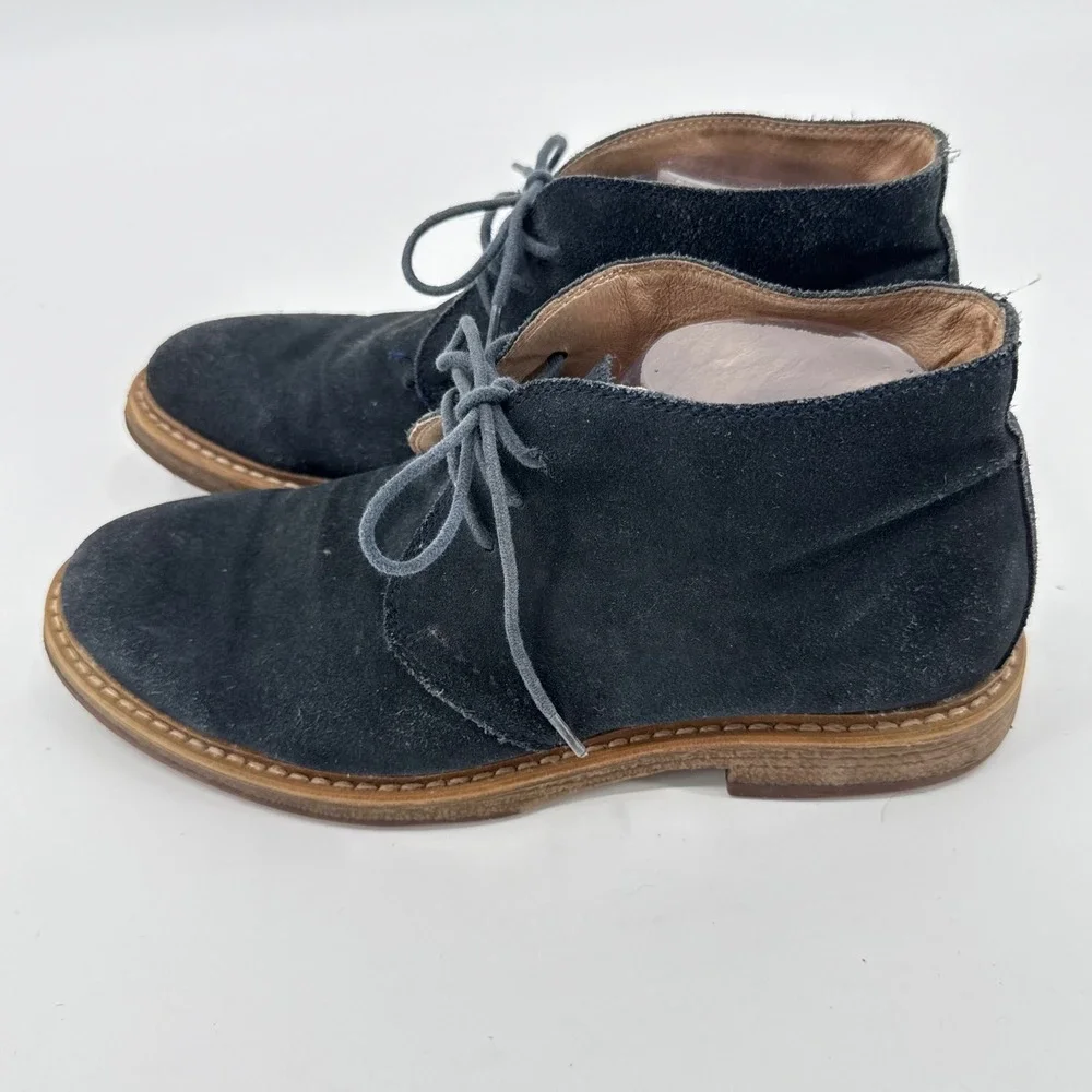 1901 Canyon Blue Suede Chukka Boots Mens 9M‎ Navy Blue Suede Desert Boots